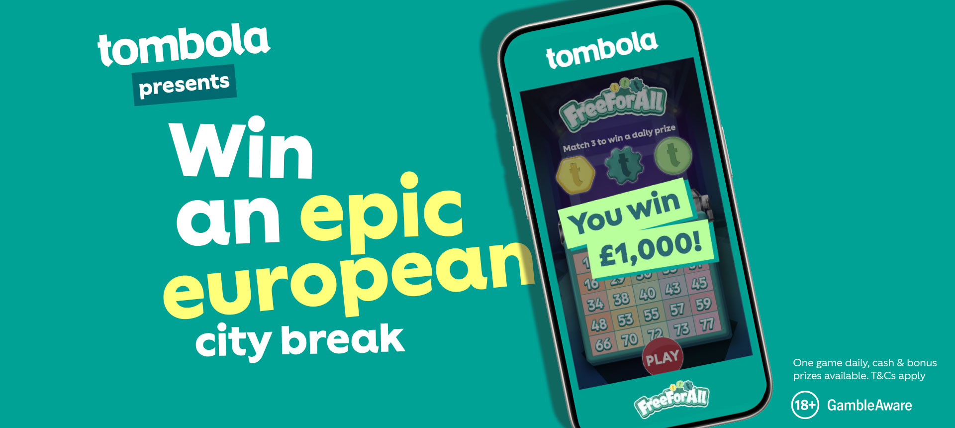 tombola Presents... Win An Epic European City Break
